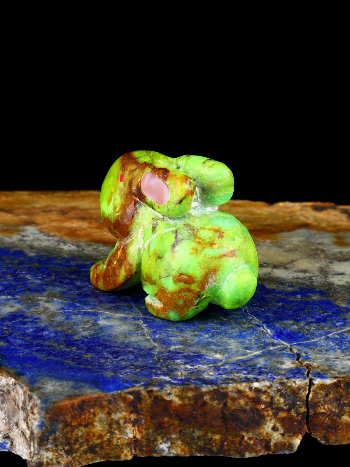 Mojave Turquoise Rabbit Zuni Fetish