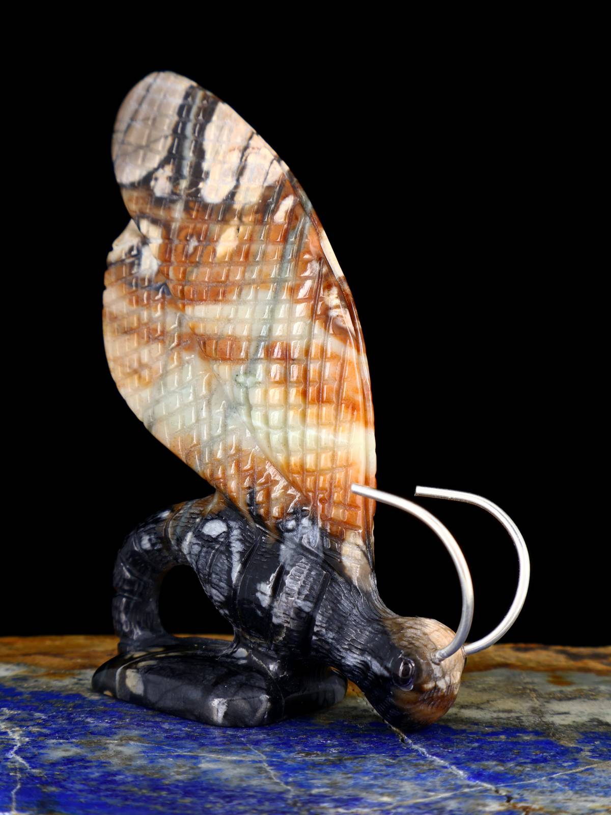 Picasso Marble Dragonfly Zuni Fetish
