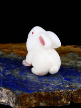 White Marble Rabbit Zuni Fetish