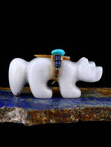 Fétiche du loup serpentin Zuni