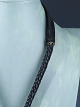 Native American Sterling Silver Sonoran Gold Turquoise Inlay Bolo Tie