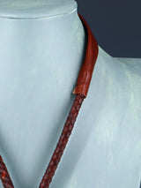 Native American Sterling Silver Natural Turquoise Bolo Tie