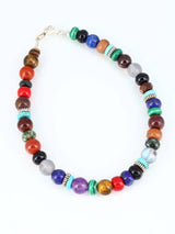 Multi Stone Single Strand Beaded Bracelet - PuebloDirect.com