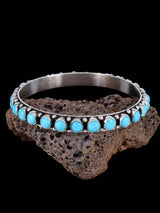 Native American Sleeping Beauty Turquoise Bangle Bracelet - PuebloDirect.com
