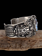 Navajo Jewelry Natural Golden Hill Turquoise Cuff Bracelet - PuebloDirect.com