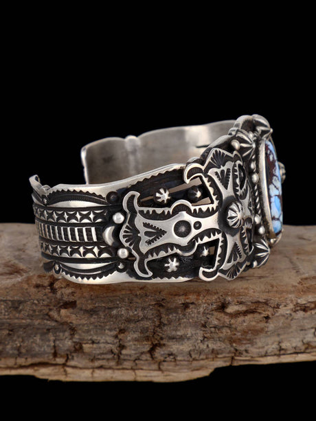 Navajo Jewelry Natural Golden Hill Turquoise Cuff Bracelet - PuebloDirect.com
