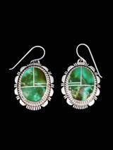 Navajo Jewelry Sonoran Gold Turquoise Inlay Necklace and Earrings Set - PuebloDirect.com