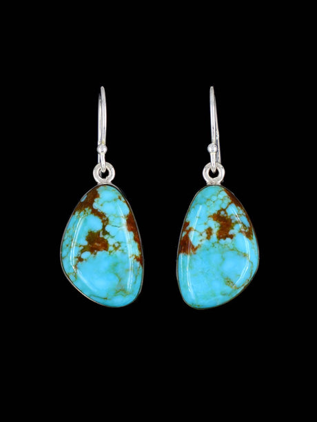 Native American Jewelry #8 Turquoise Dangle Earrings - PuebloDirect.com