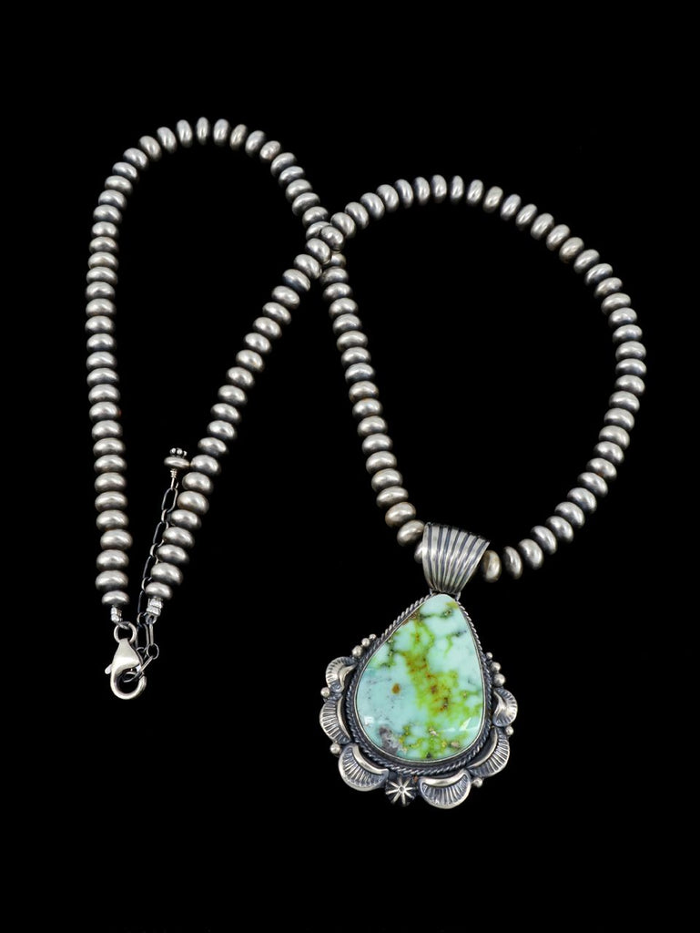 Native American Jewelry Palomino Variscite Necklace - PuebloDirect.com