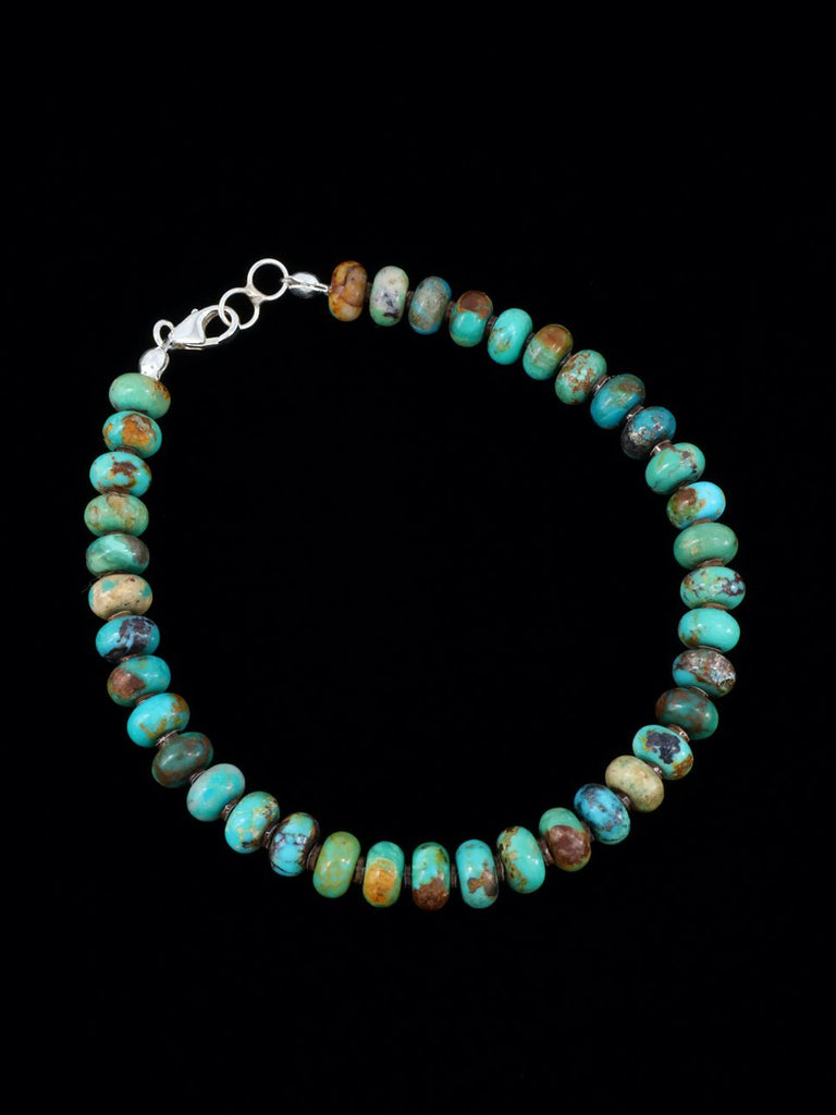 Native American Indian Jewelry Turquoise Beaded Bracelet - PuebloDirect.com