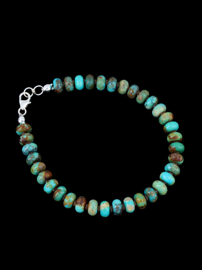 Native American Indian Jewelry Turquoise Beaded Bracelet - PuebloDirect.com