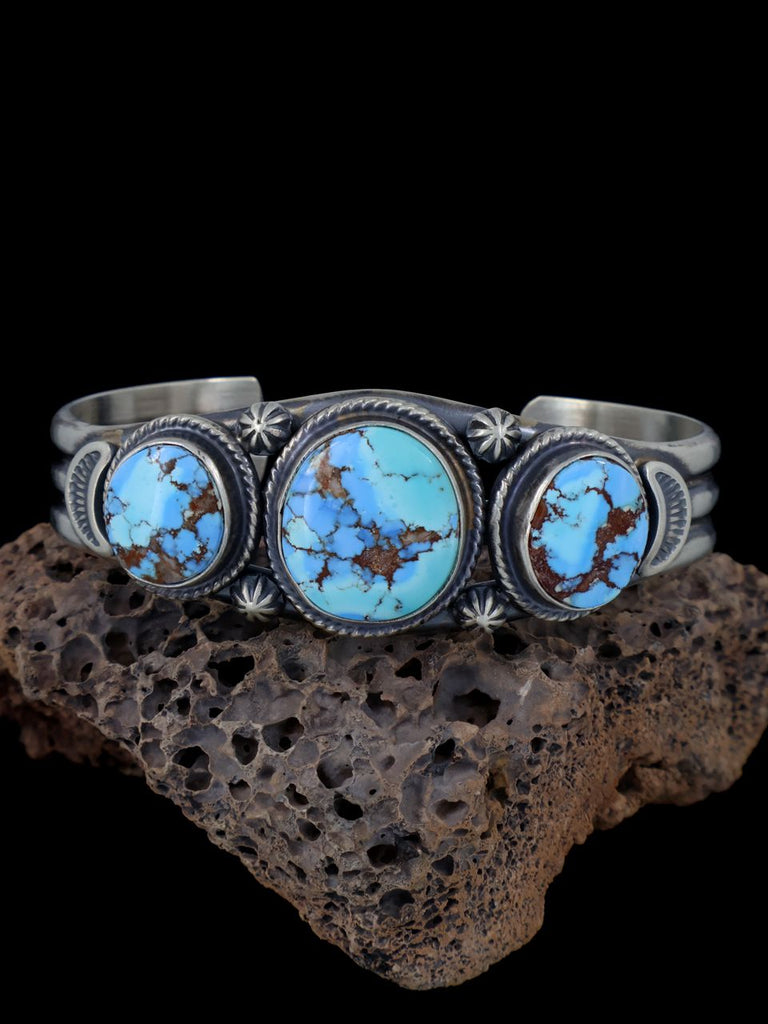 Native American Jewelry Golden Hill Turquoise Bracelet - PuebloDirect.com
