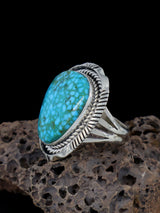 Natural Kingman Turquoise Ring, Size 7 1/2 - PuebloDirect.com