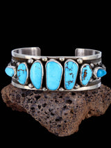 Native American Jewelry Royston Turquoise Cuff Bracelet - PuebloDirect.com