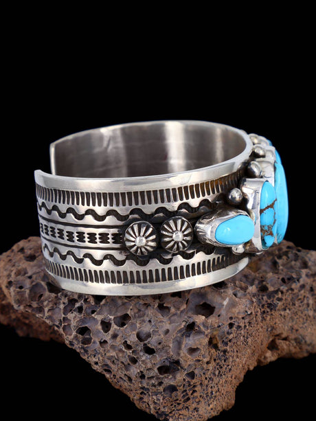 Native American Jewelry Royston Turquoise Cuff Bracelet - PuebloDirect.com