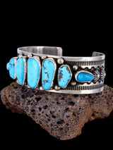 Native American Jewelry Royston Turquoise Cuff Bracelet - PuebloDirect.com