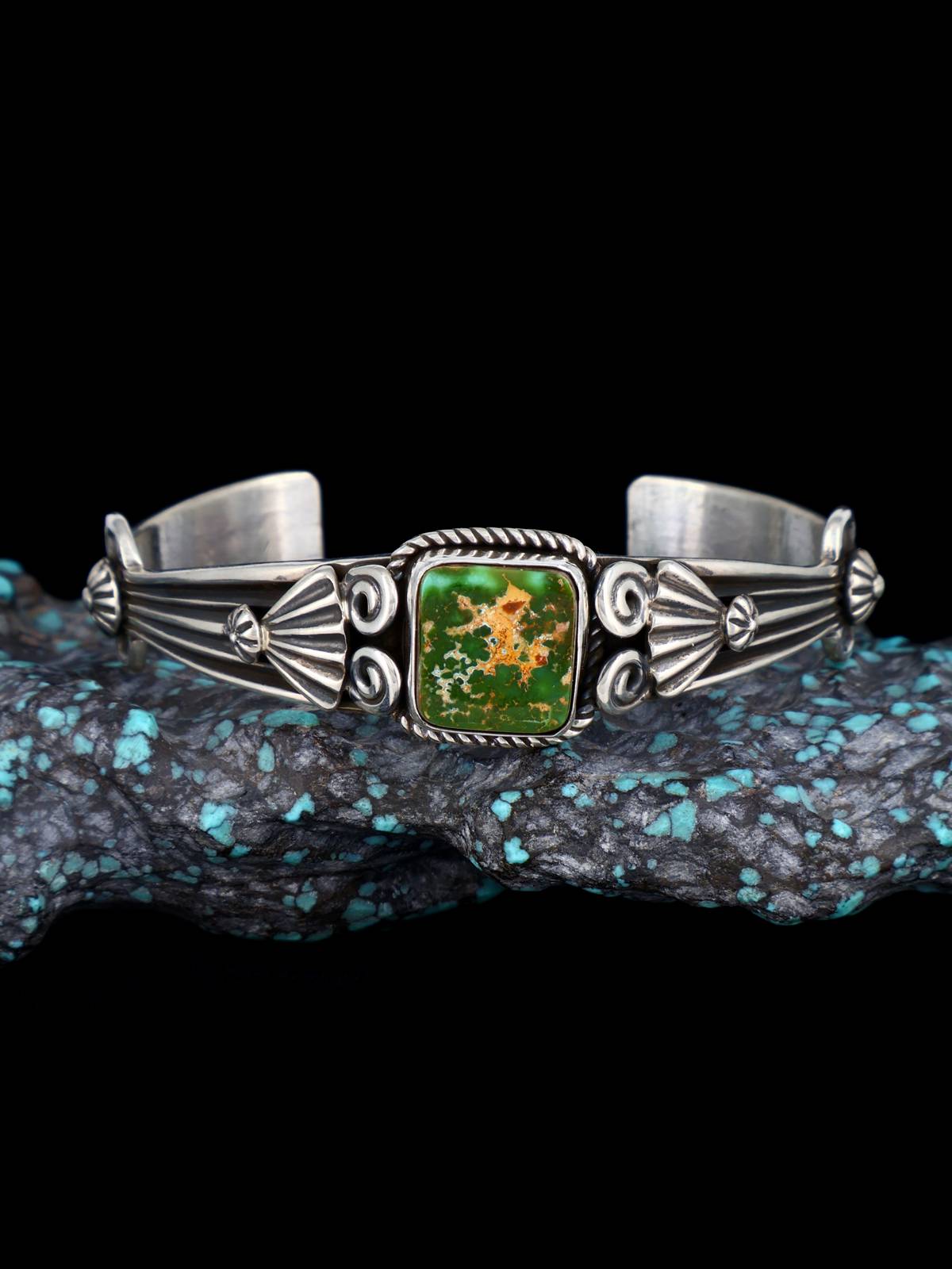 Navajo Jewelry Natural Royston Turquoise Cuff Bracelet