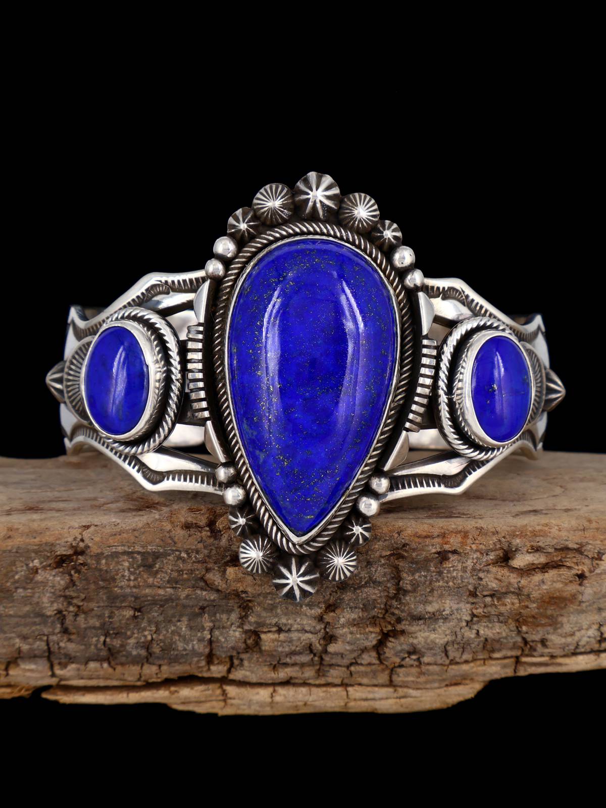 Pulsera de puño de búfalo blanco de joyería india nativa americana