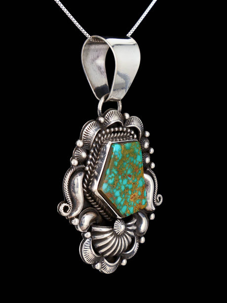 Native American Jewelry Natural Royston Turquoise Pendant
