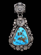 Bijoux amérindiens Pendentif turquoise Kingman naturel