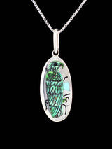 Native American Jewelry Carico Lake Turquoise Eagle Inlay Pendant