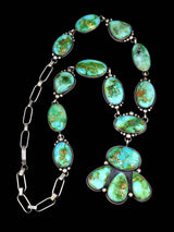 Collar Y Lariat Turquesa de Oro Sonorense de Nativos Americanos