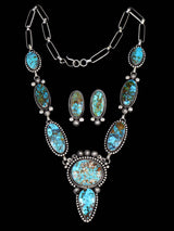 Joyería Nativa Americana Kingman Collar Lariat Turquesa