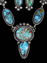 Joyería Nativa Americana Kingman Collar Lariat Turquesa