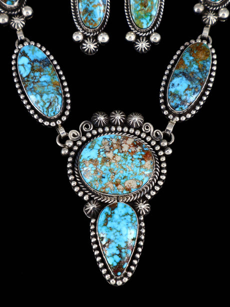 Joyería Nativa Americana Kingman Collar Lariat Turquesa