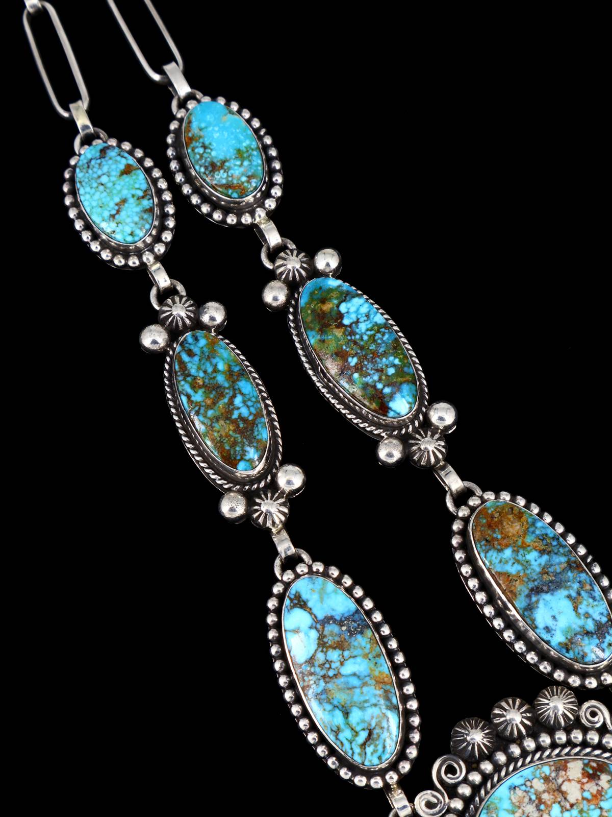 Joyería Nativa Americana Kingman Collar Lariat Turquesa