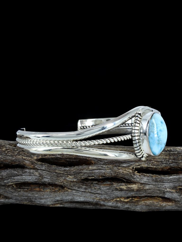 Native American Jewelry Larimar Cuff Bracelet - PuebloDirect.com
