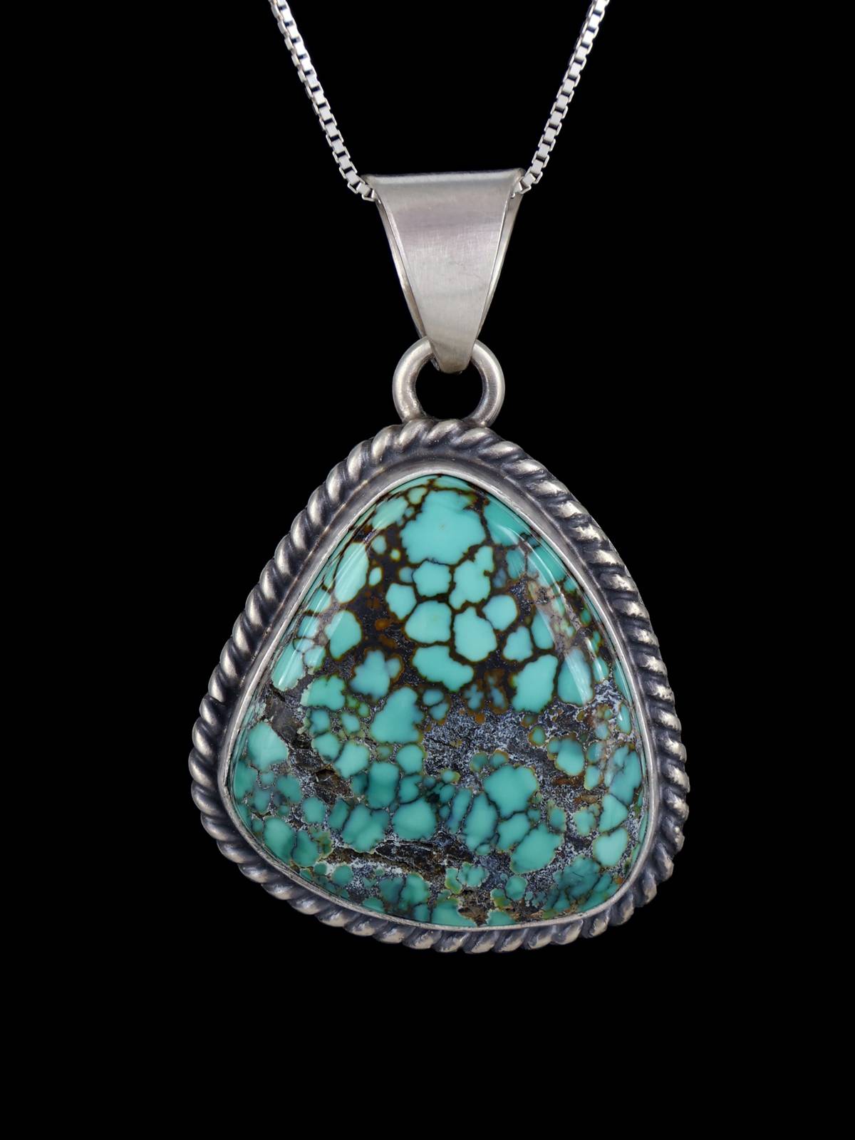 Native American Sterling Silver Natural Skyhorse Turquoise