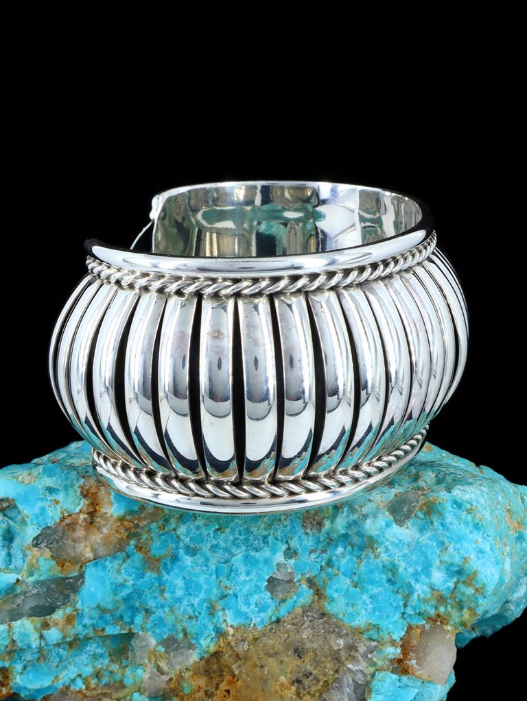 Native American Sterling Silver Cuff Bracelet - PuebloDirect.com