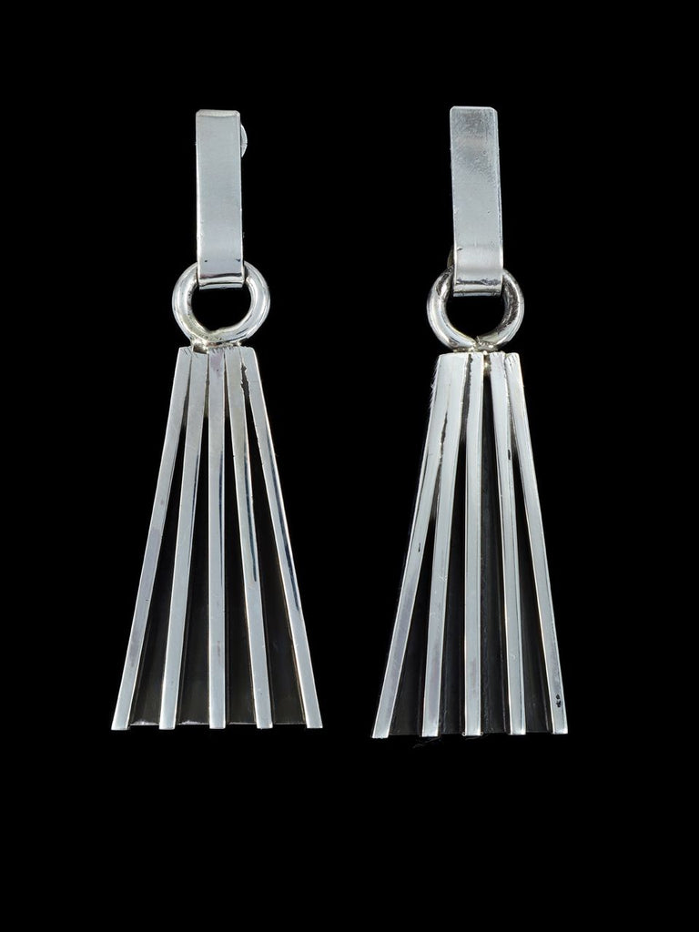 Native American Jewelry Sterling Silver Post Earrings - PuebloDirect.com