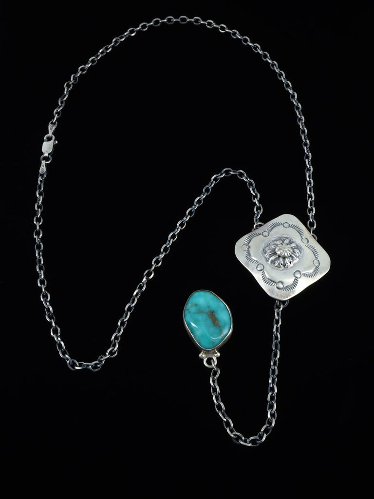 Native American Jewelry Turquoise Lariat Y Necklace - PuebloDirect.com
