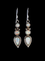Native American Jewelry Opalite Dangle Earrings - PuebloDirect.com