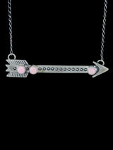 Native American Jewelry Pink Conch Arrow Choker Necklace - PuebloDirect.com