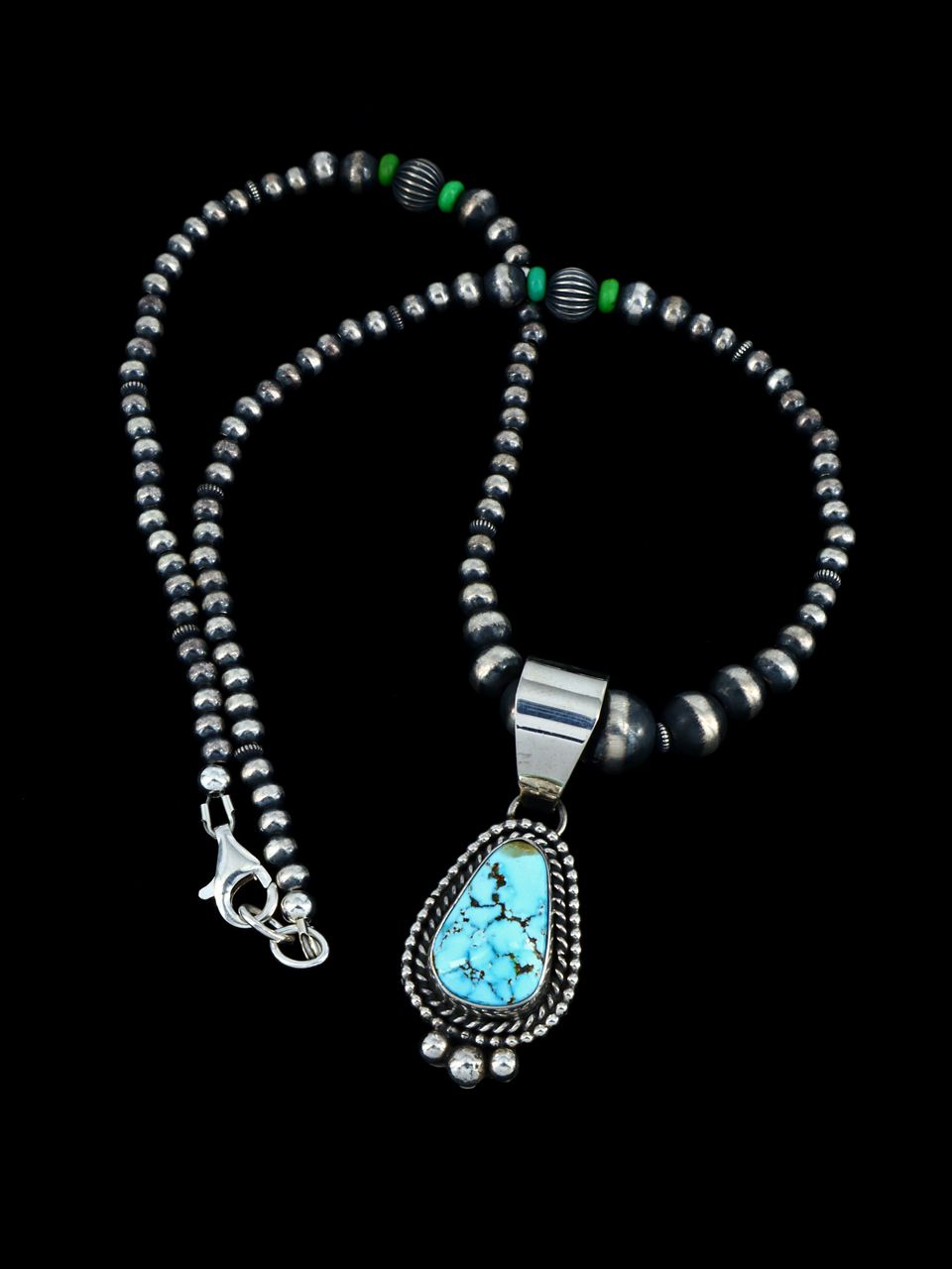 Native American Indian Jewelry Chunky Turquoise Necklace - PuebloDirect.com