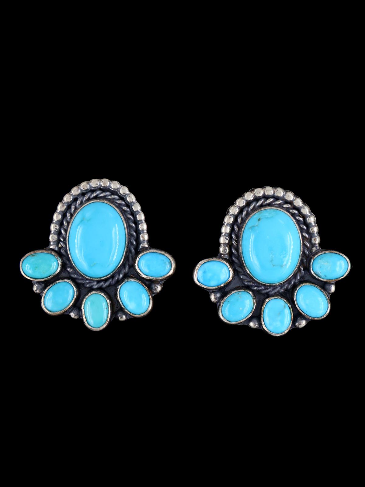 Turquoise Native American Jewelry Post Earrings