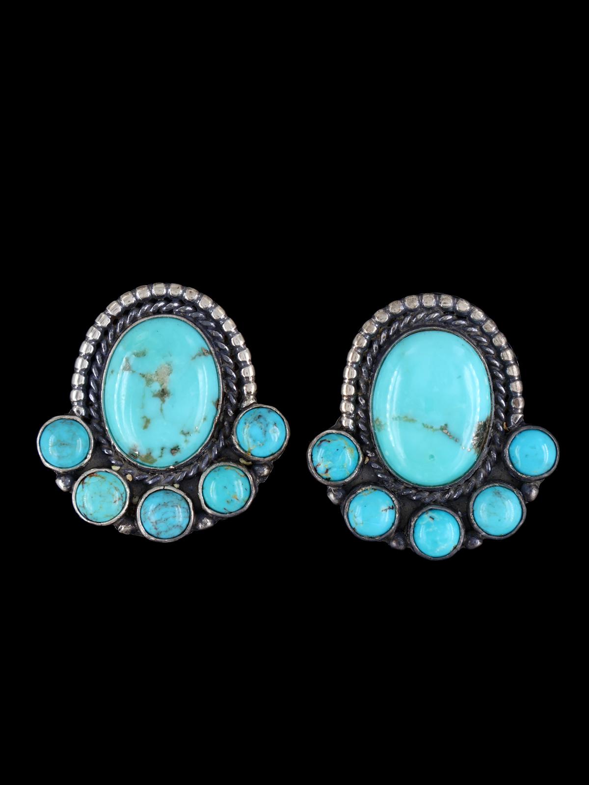 Turquoise Native American Jewelry Post Earrings