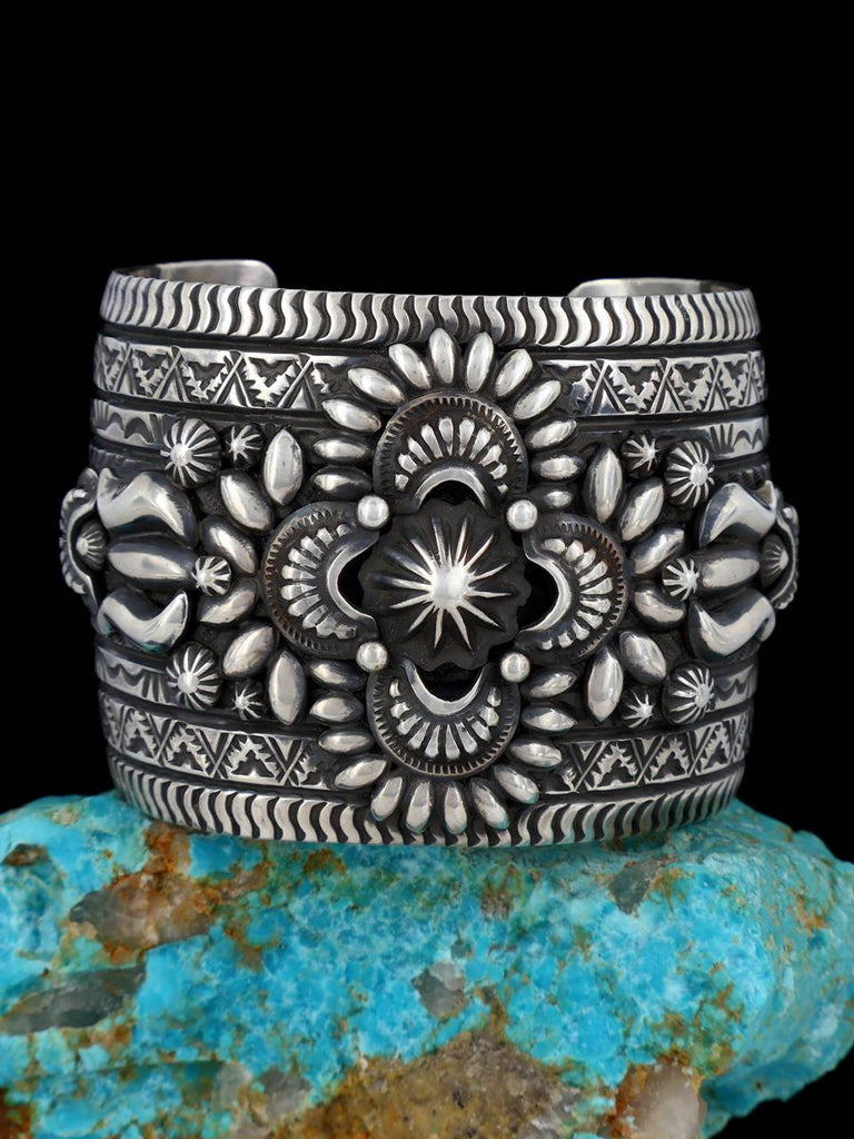 Native American Jewelry Sterling Silver Cuff Bracelet - PuebloDirect.com