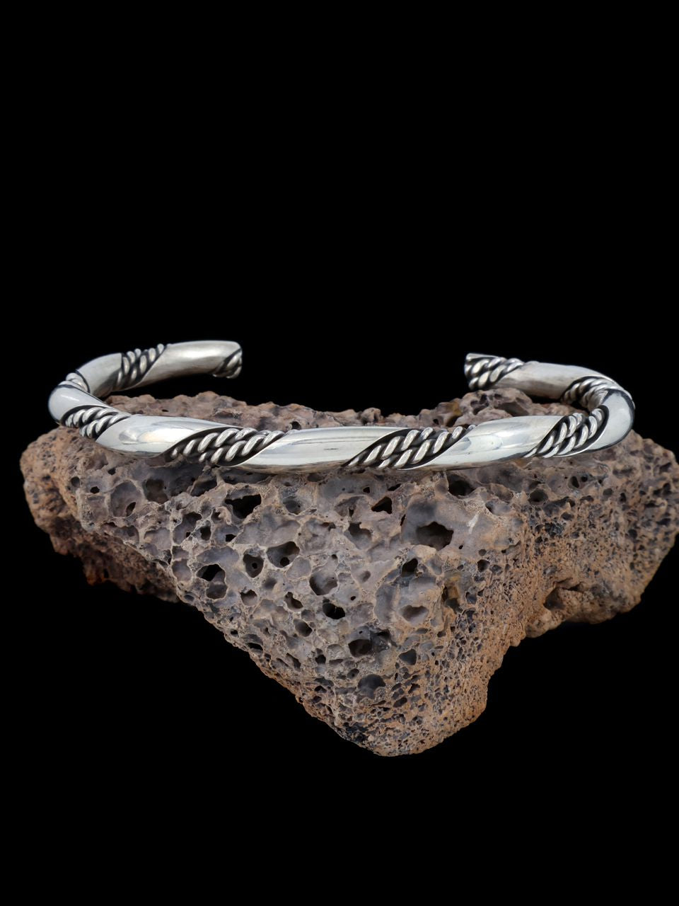 Sterling Silver Twisted Rope Horse Whisperer Bracelet