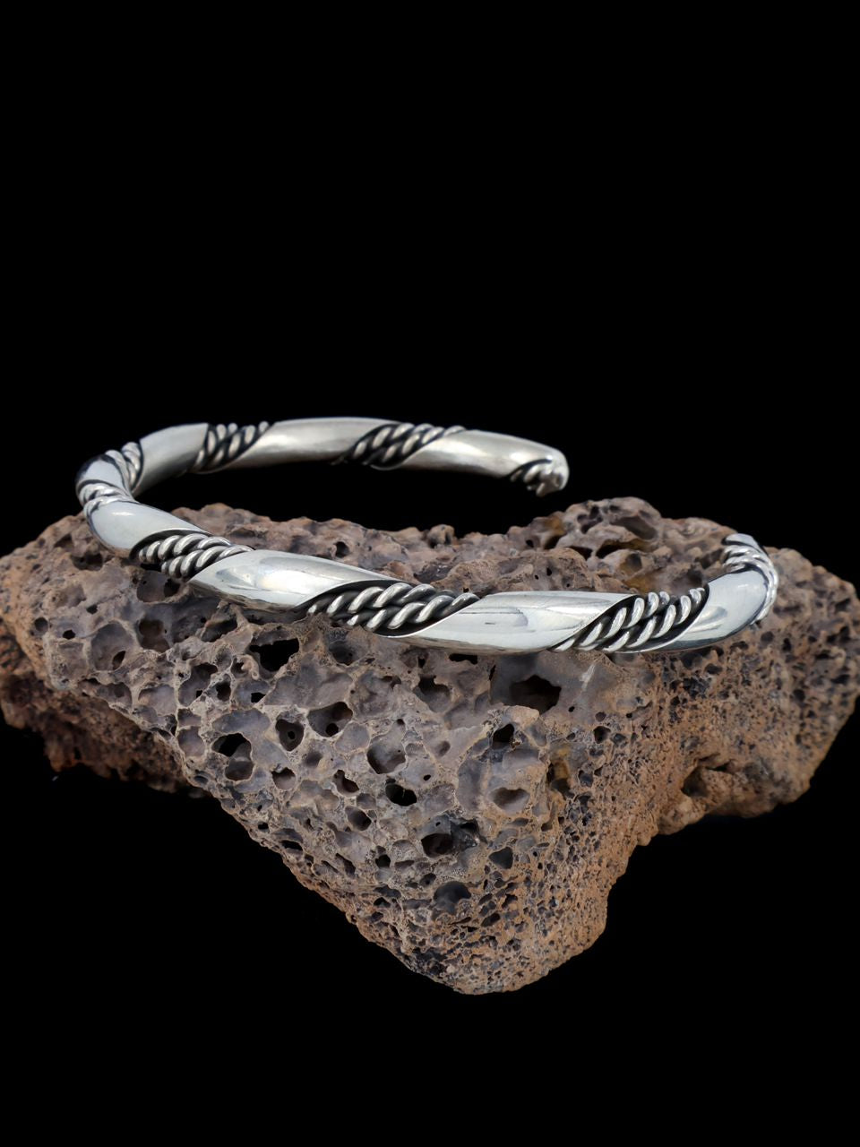 Sterling Silver Twisted Rope Horse Whisperer Bracelet