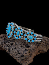Navajo Turquoise Sterling Silver Cuff Bracelet - PuebloDirect.com