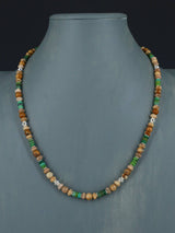 Navajo Turquoise and Jasper Single Strand Beaded Necklace - PuebloDirect.com
