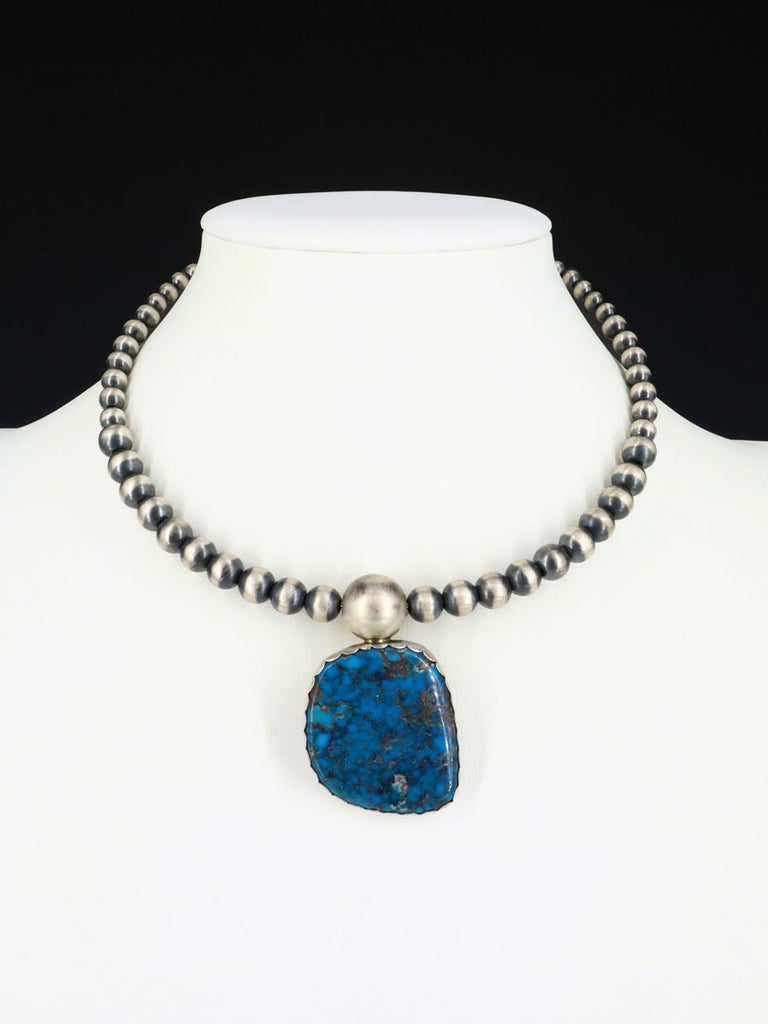 Native American Jewelry Kingman Turquoise Collar Necklace - PuebloDirect.com