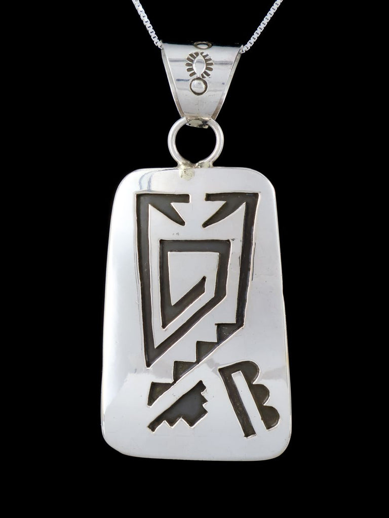 Native American Sterling Silver Overlay Pendant - PuebloDirect.com