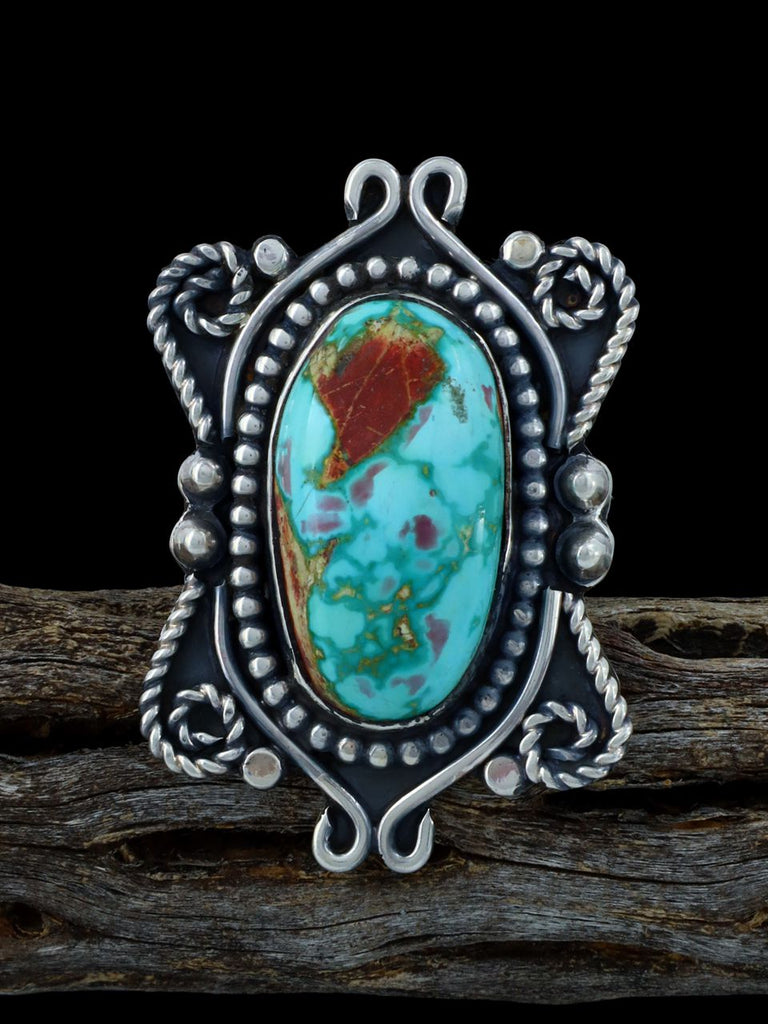 Navajo Natural Royston Turquoise Ring, Size 8 - PuebloDirect.com