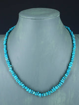 Collier turquoise à brin unique de bijoux indiens amérindiens de 22 pouces