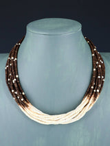 Ensemble de colliers amérindiens Santo Domingo Ombre Heishi